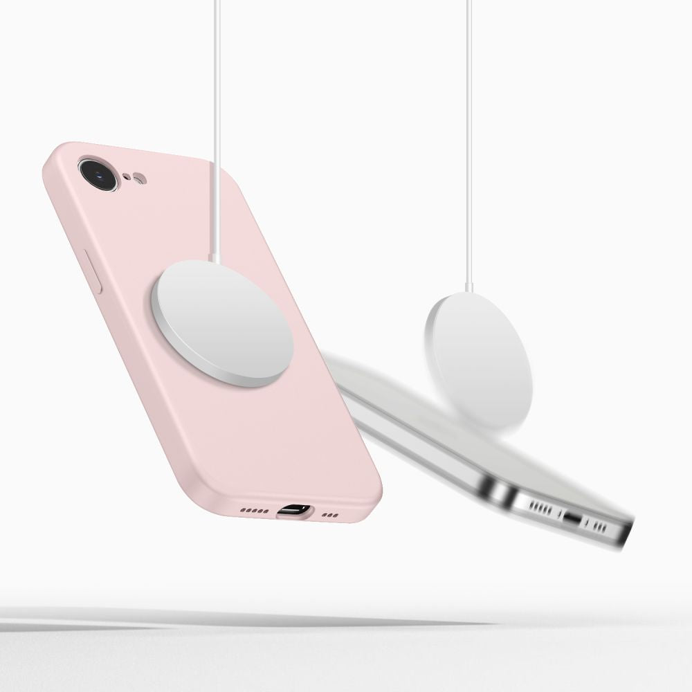 Tech-Protect Silicone MagSafe Case for iPhone 16e / 17e - Pink_3