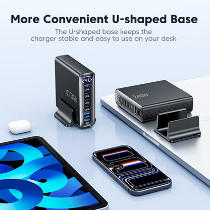 Tech-Protect DC240W-GaN Charging Station 6 Ports 4 x USB-C 2 x USB-A 240W QC3.0 - Black_9