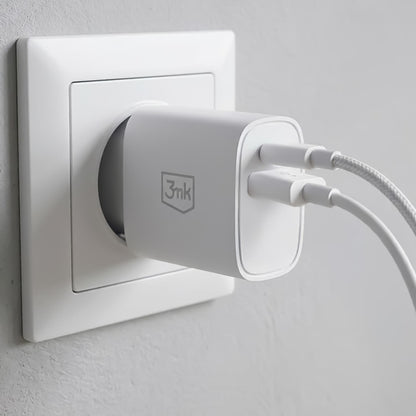 3mk FlowPower 30W 1A1C PD 3.0 QC4+ Wall Charger - White_3