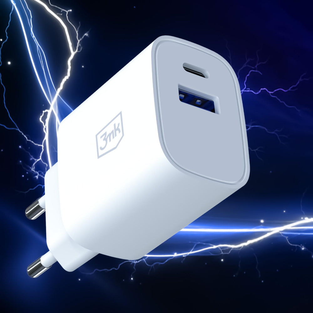3mk FlowPower 30W 1A1C PD 3.0 QC4+ Wall Charger - White_5