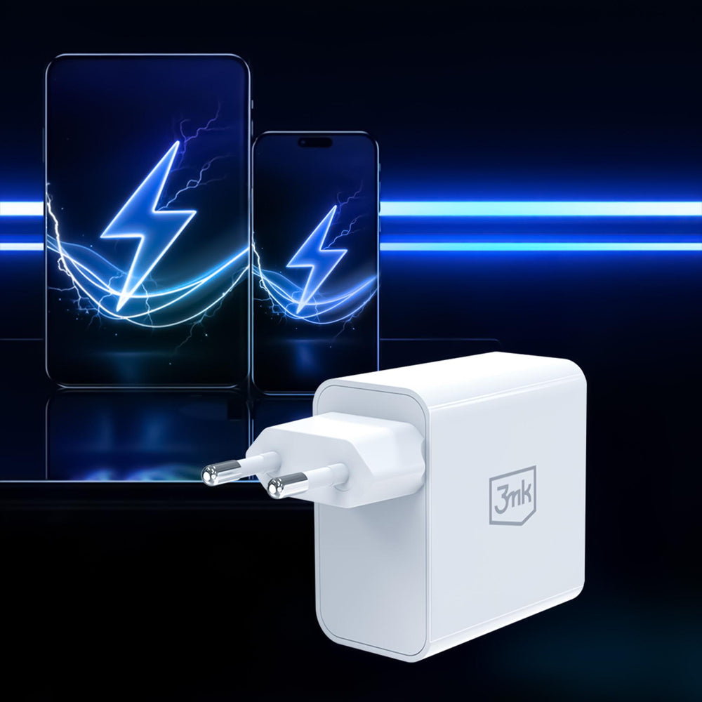 3mk FlowPower 45W 1A1C PD3.0 QC4+ Wall Charger - White_6