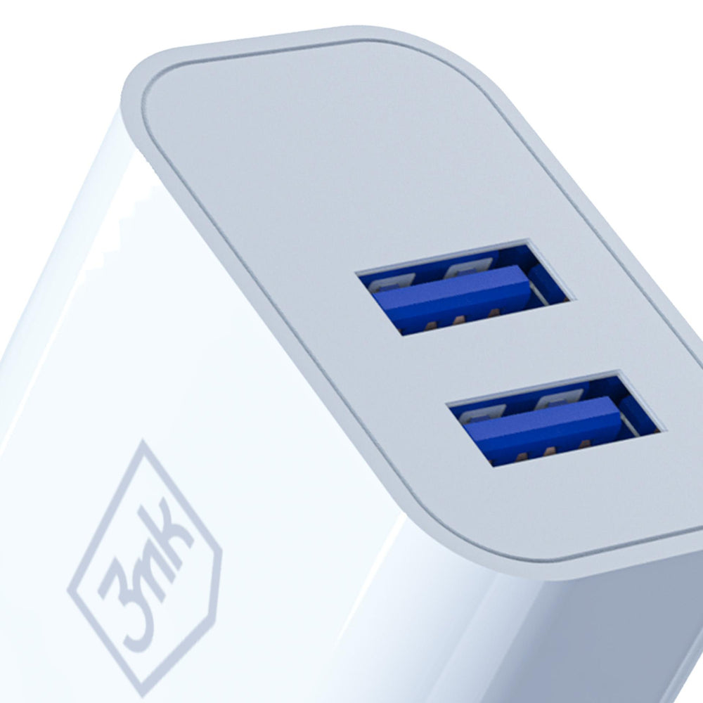 3mk FlowPower 10W 2.4A 2A Wall Charger - White_2