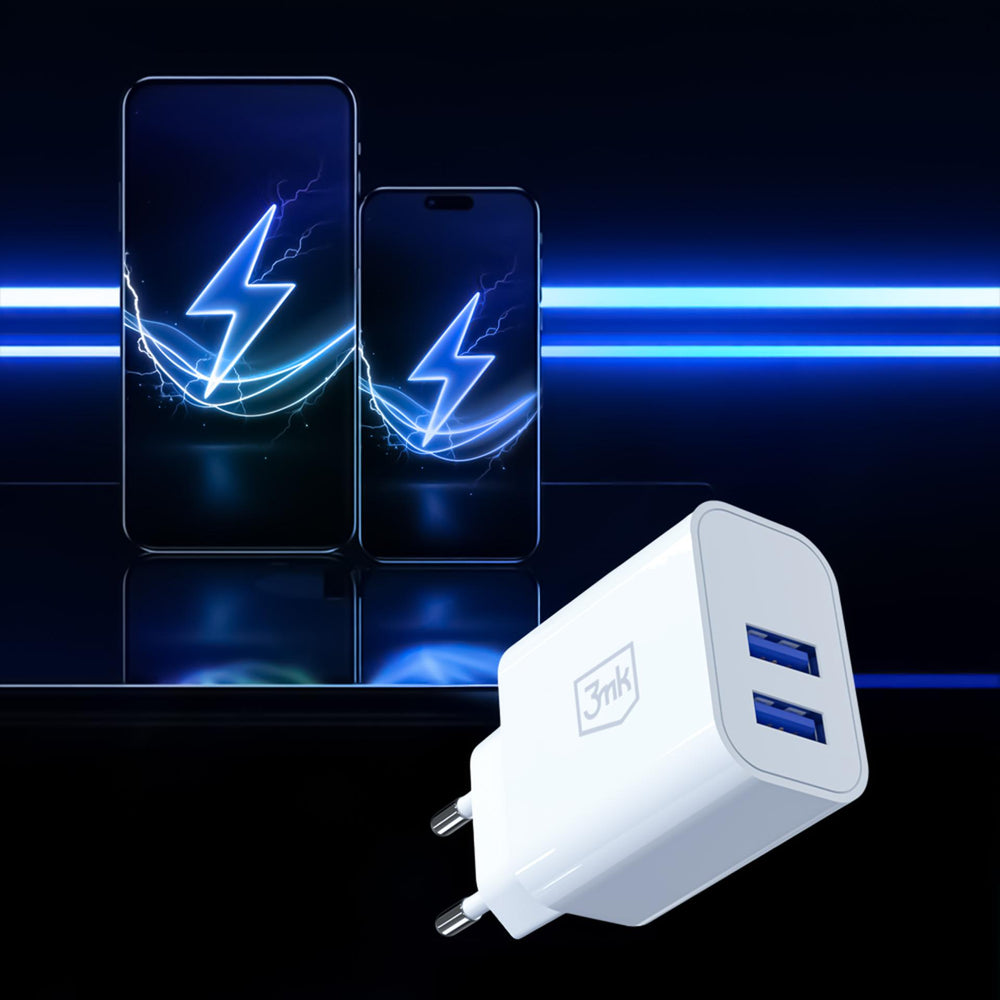 3mk FlowPower 10W 2.4A 2A Wall Charger - White_6