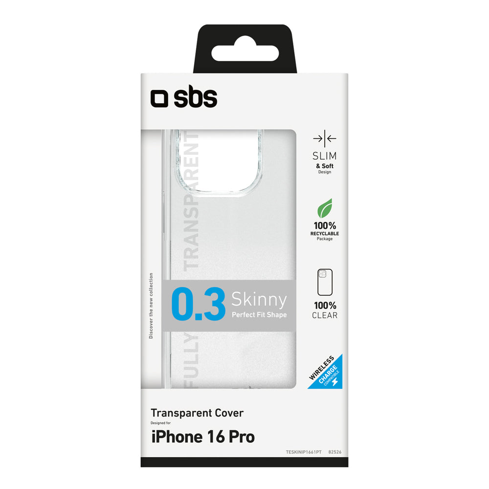 SBS TESKINIP1661PT IPHONE 16 PRO COVER IN GOMMA TRASPARENTE_2