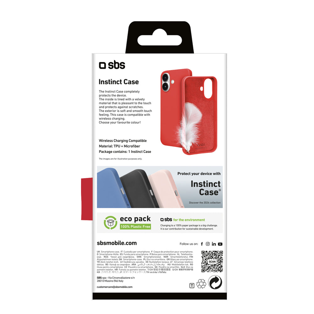 SBS Instinct iPhone 16 Case - Red_2