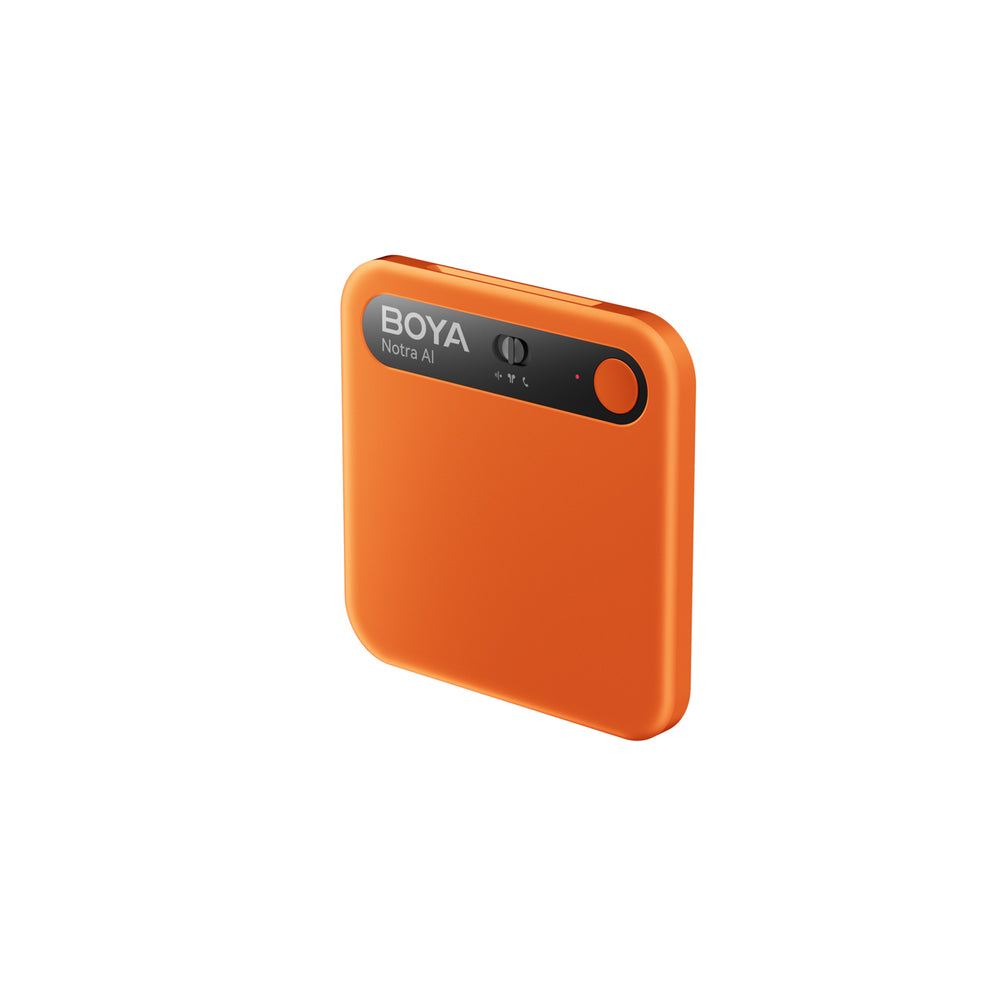 BOYA Notra Voice Recorder with AI Transcription - Orange_4