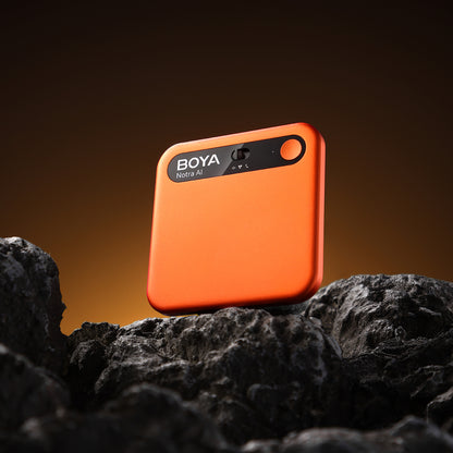 BOYA Notra Voice Recorder with AI Transcription - Orange_9