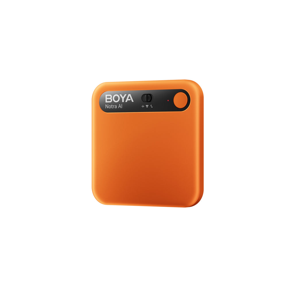 BOYA Notra Voice Recorder with AI Transcription - Orange_1