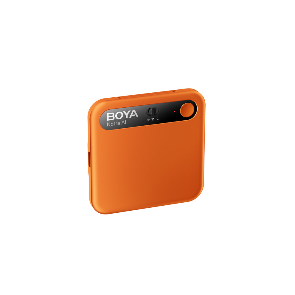 BOYA Notra Voice Recorder with AI Transcription - Orange_5