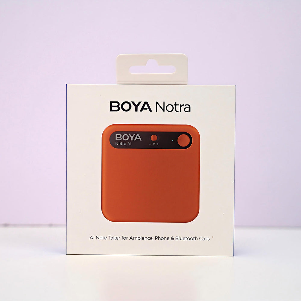 BOYA Notra Voice Recorder with AI Transcription - Orange_14
