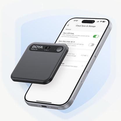 BOYA Notra Voice Recorder with AI Transcription - Black_10