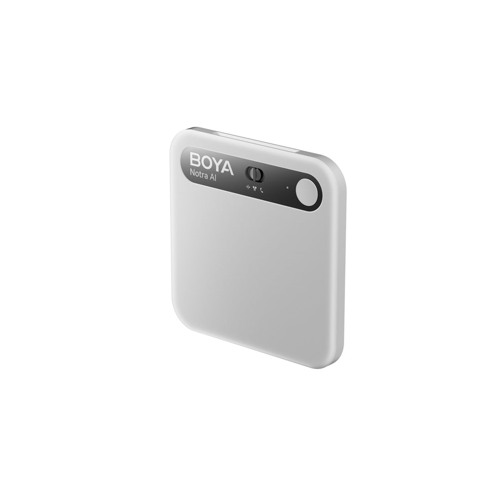 BOYA Notra Voice Recorder with AI Transcription - Silver_1