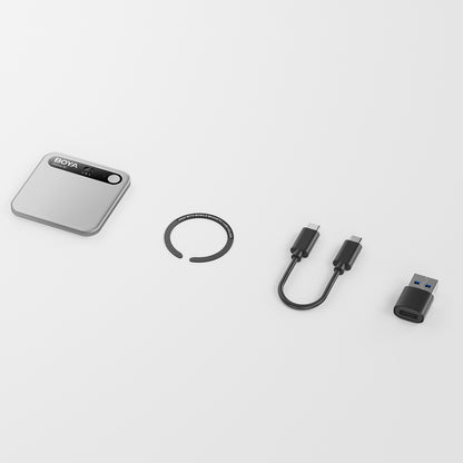 BOYA Notra Voice Recorder with AI Transcription - Silver_8