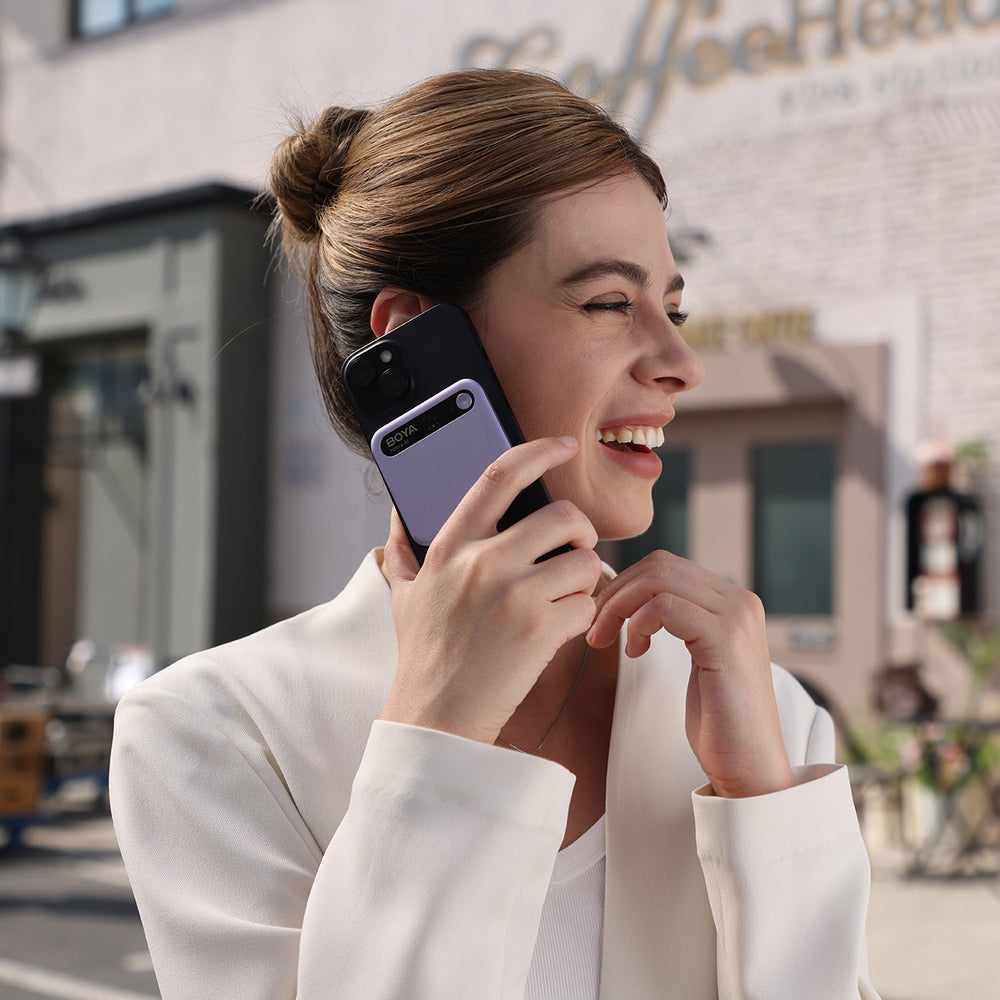 BOYA Notra Voice Recorder with AI Transcription - Purple_15