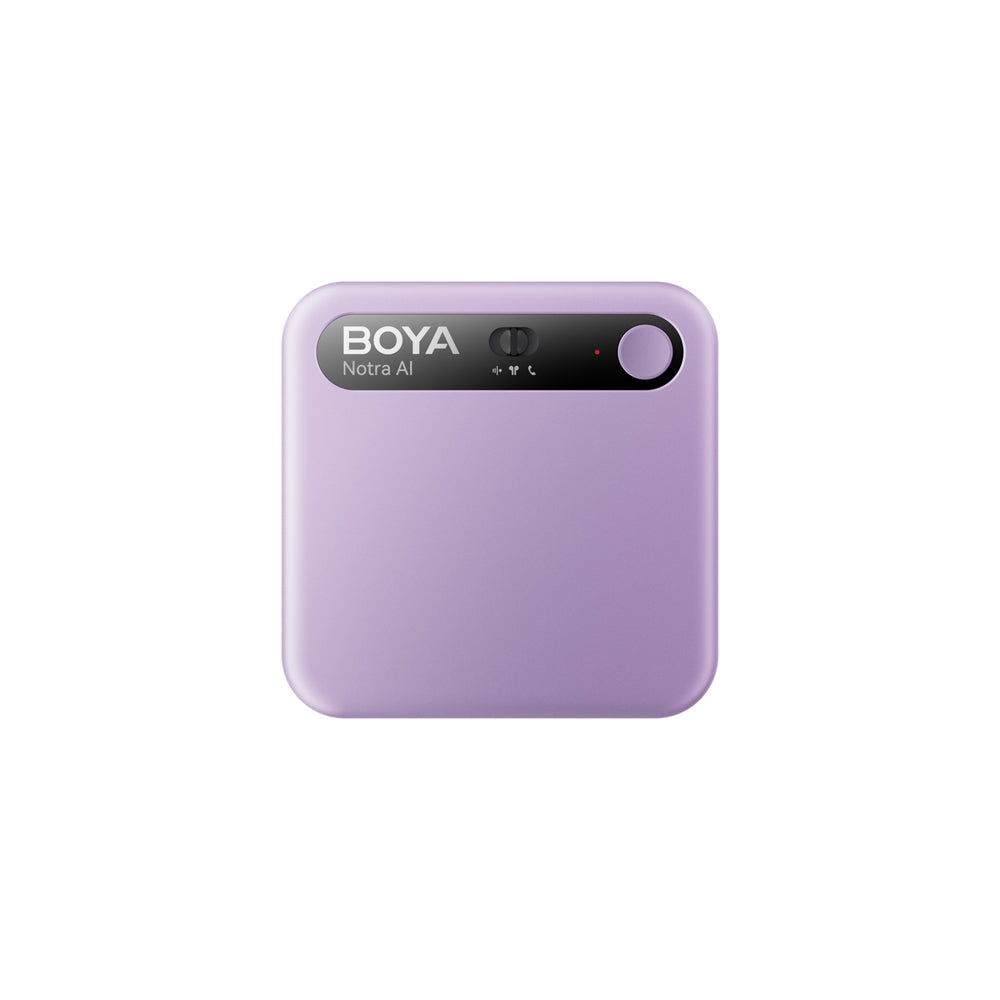 BOYA Notra Voice Recorder with AI Transcription - Purple_4