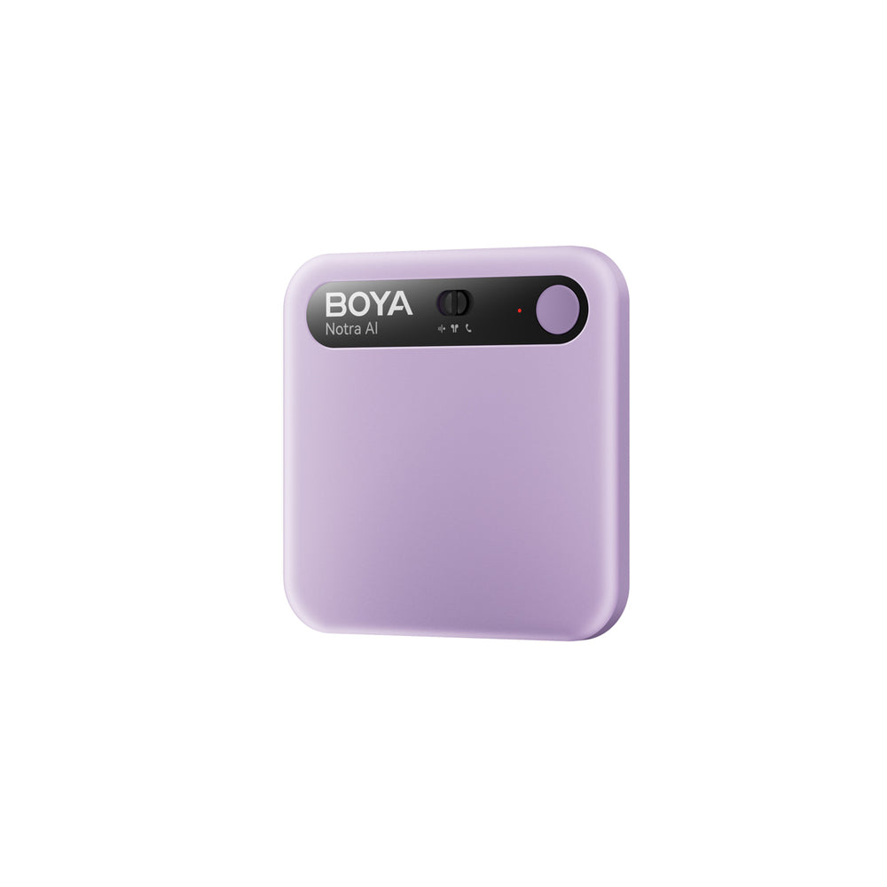 BOYA Notra Voice Recorder with AI Transcription - Purple_2