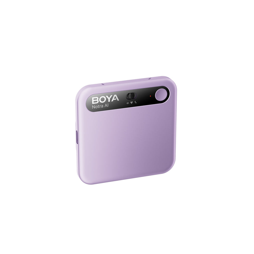 BOYA Notra Voice Recorder with AI Transcription - Purple_5