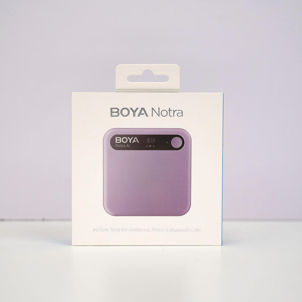 BOYA Notra Voice Recorder with AI Transcription - Purple_9
