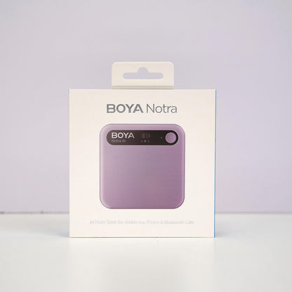 BOYA Notra Voice Recorder with AI Transcription - Purple_9