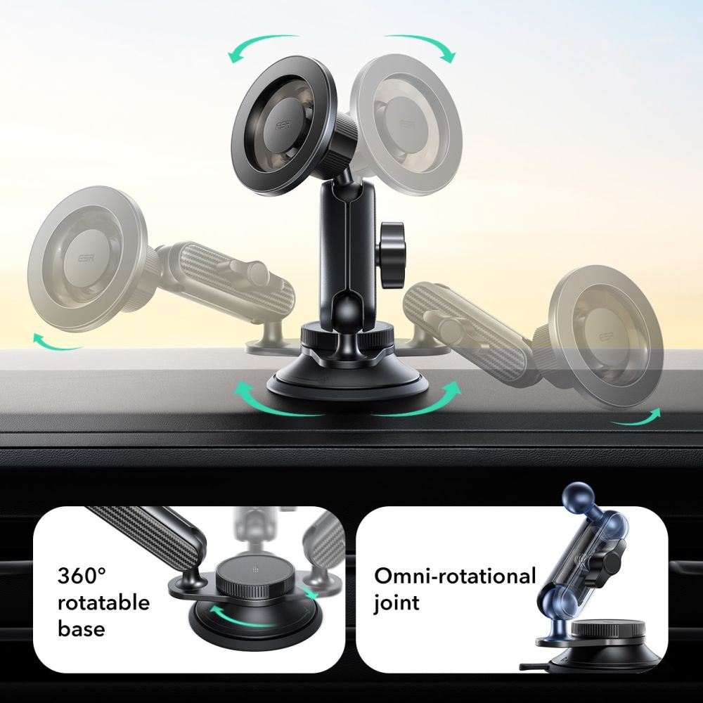 ESR OmniLock MagSafe Cockpit Car Mount - Black_4