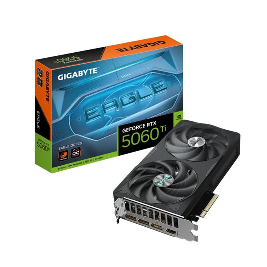 Placa Gráfica GIGABYTE GeForce RTX 5060 Ti EAGLE MAX OC 16G / Preto_0