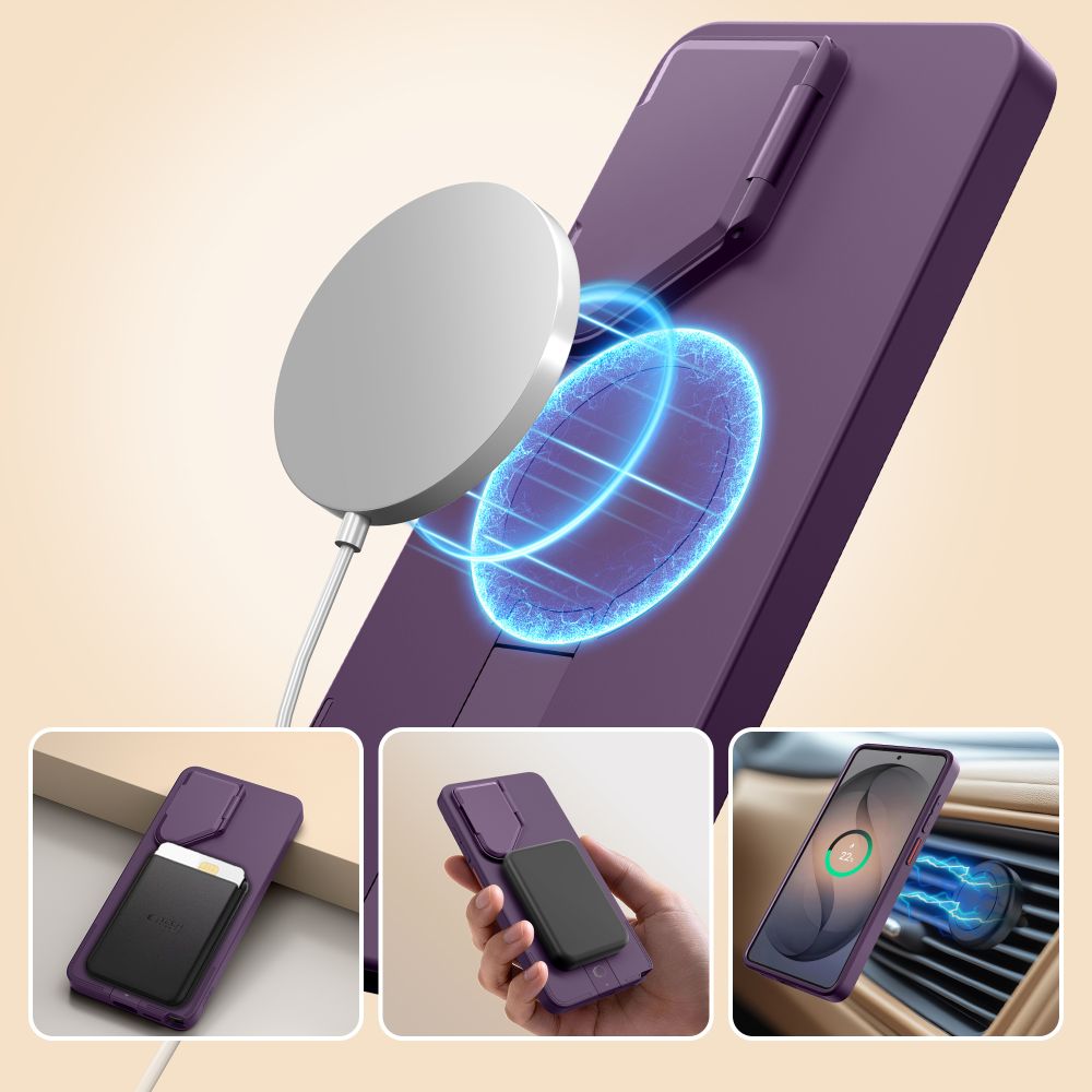 Tech-Protect Kevlar Aura MagSafe Case for Samsung Galaxy S26 Ultra - Purple_2