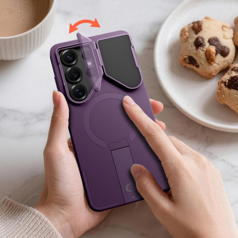 Tech-Protect Kevlar Aura MagSafe Case for Samsung Galaxy S26 Ultra - Purple_4