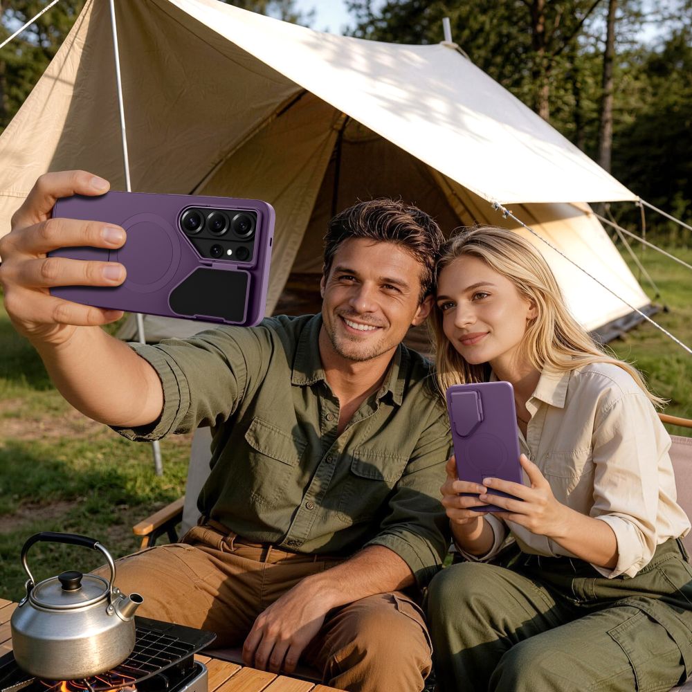 Tech-Protect Kevlar Aura MagSafe Case for Samsung Galaxy S26 Ultra - Purple_7