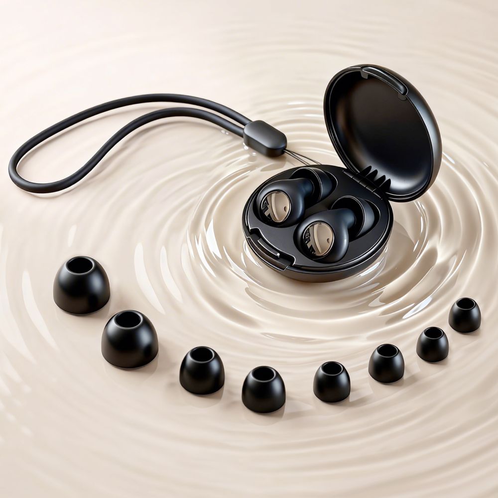Tech-Protect QuietFit Silicone Earplugs with Acoustic Filter - Black_2