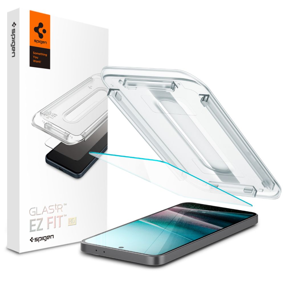 Front Cover Clear Screen Protector Spigen GlastR EZ FIT HD for Samsung Galaxy A37 5G / Galaxy A36 A366 AGL11365 _0