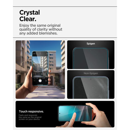 Front Cover Clear Screen Protector Spigen GlastR EZ FIT HD for Samsung Galaxy A37 5G / Galaxy A36 A366 AGL11365 _2