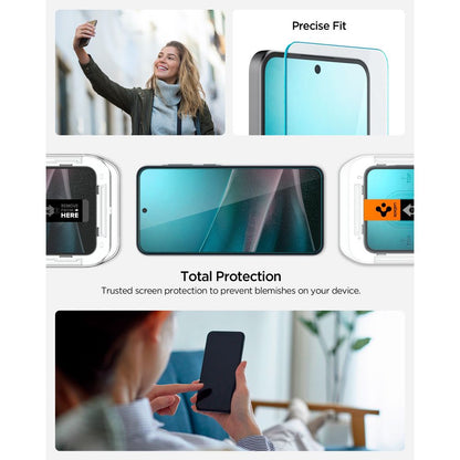 Front Cover Clear Screen Protector Spigen GlastR EZ FIT HD for Samsung Galaxy A37 5G / Galaxy A36 A366 AGL11365 _3