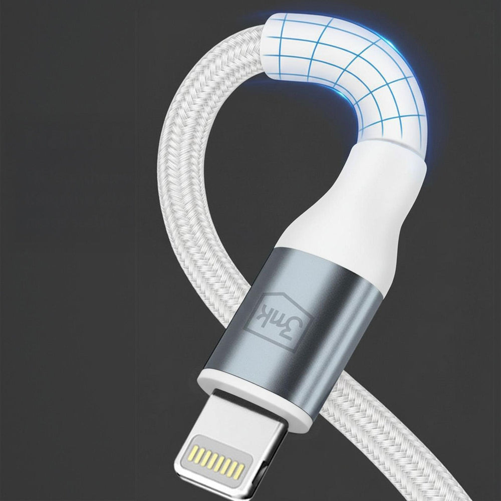 3mk Hyper Cable N-SERIES USB-C / Lightning 3m PD 3.0 9V/3A 27W - white_1