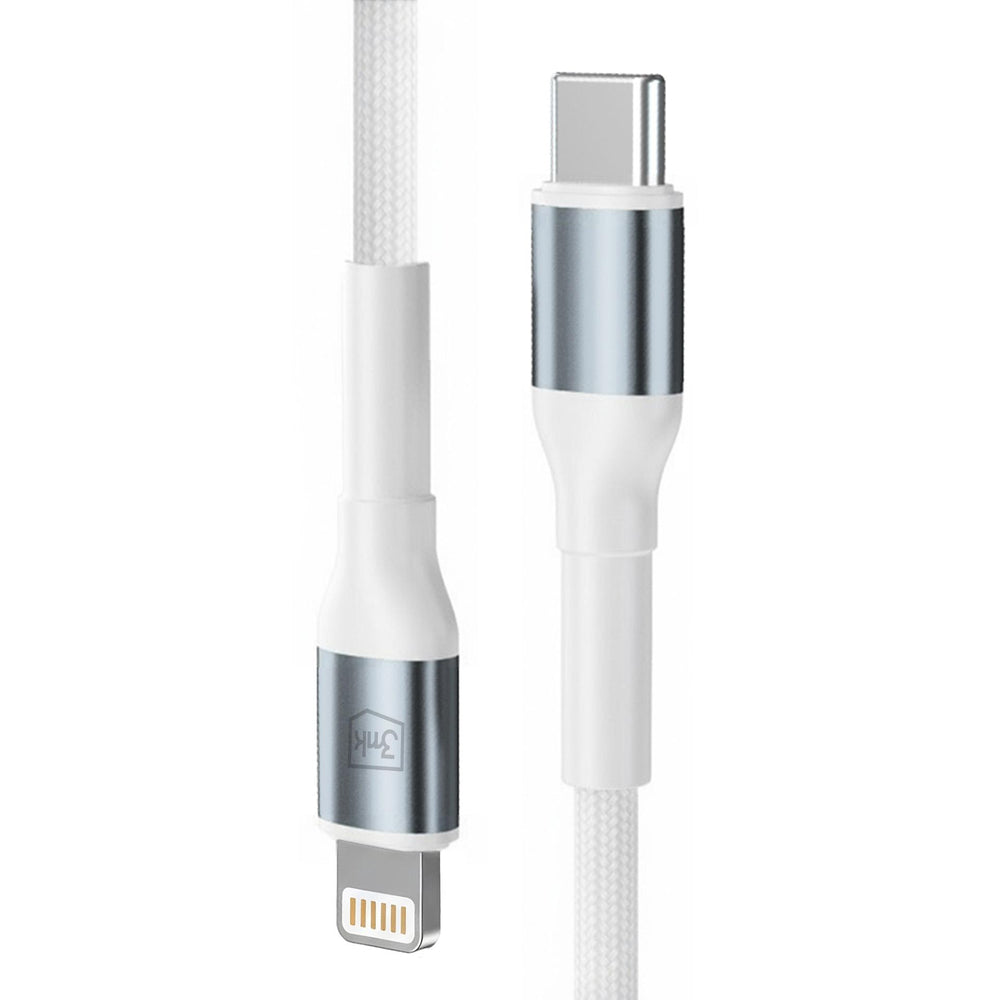 3mk Hyper Cable N-SERIES USB-C / Lightning 3m PD 3.0 9V/3A 27W - white_2