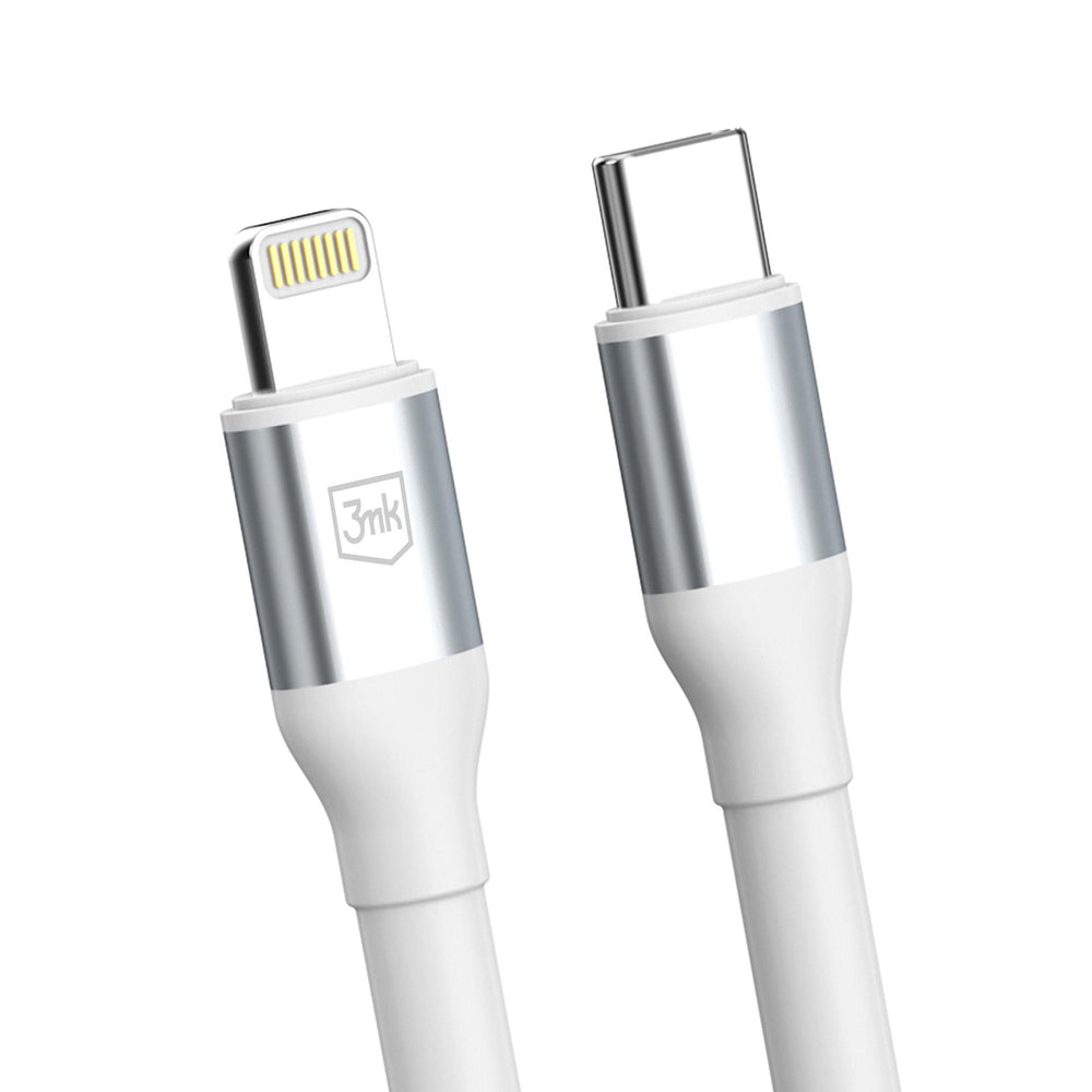 3mk Hyper Cable N-SERIES USB-C / Lightning 3m PD 3.0 9V/3A 27W - white_3