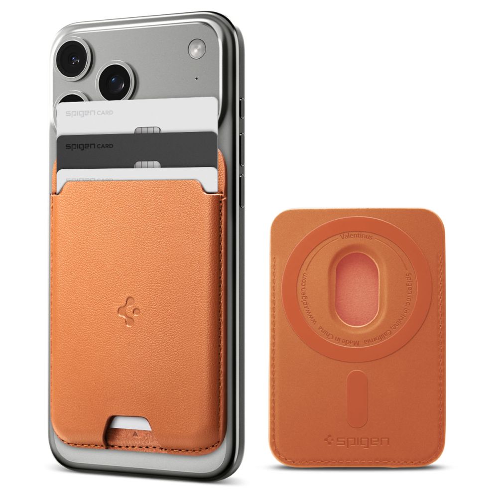 Spigen Valentinus MagSafe Magnetic Phone Wallet - Orange_0