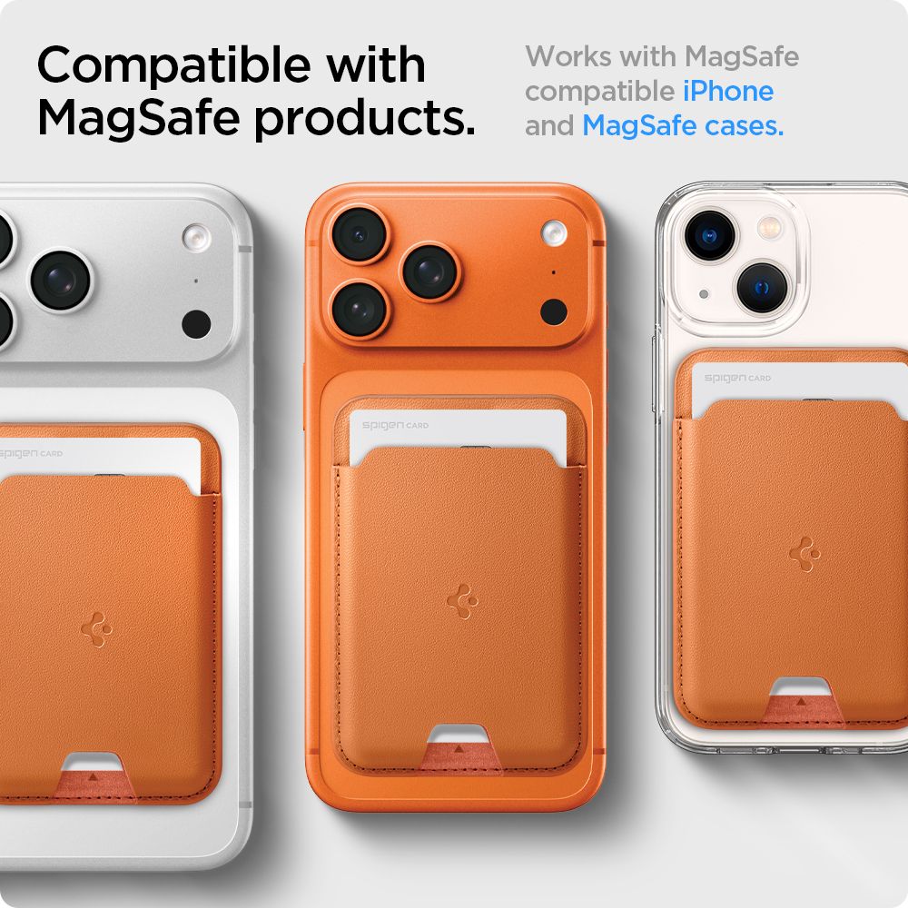 Spigen Valentinus MagSafe Magnetic Phone Wallet - Orange_9