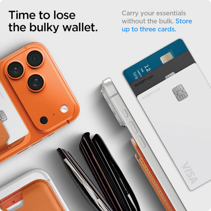 Spigen Valentinus MagSafe Magnetic Phone Wallet - Orange_6