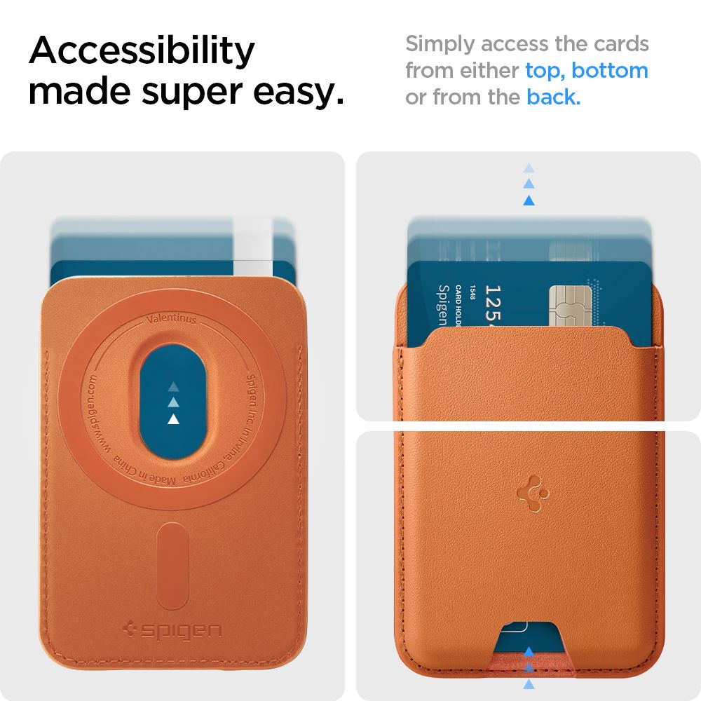 Spigen Valentinus MagSafe Magnetic Phone Wallet - Orange_7