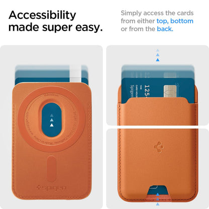 Spigen Valentinus MagSafe Magnetic Phone Wallet - Orange_7