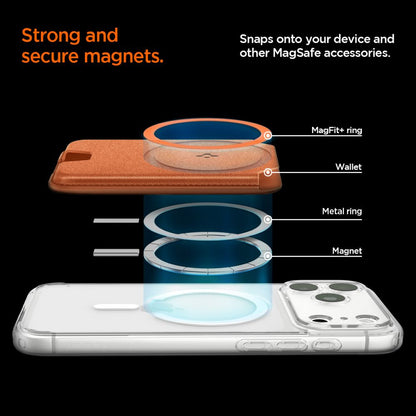 Spigen Valentinus MagFit+ MagSafe Magnetic Phone Wallet - Orange_12
