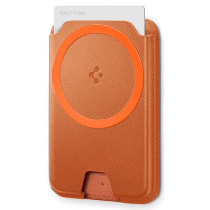 Spigen Valentinus MagFit+ MagSafe Magnetic Phone Wallet - Orange_4