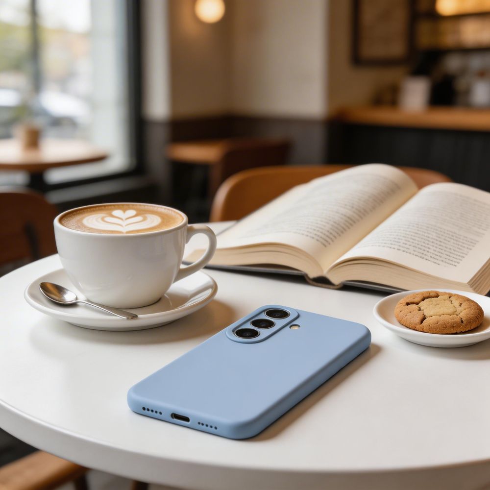 Tech-Protect Silicone MagSafe Case for Samsung Galaxy S26 - Blue_4