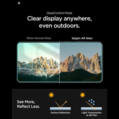 Front Cover Clear Screen Protector Spigen GlastR EZ FIT Pro HD Anti-Reflection for Samsung Galaxy S26 S942, 2-Pack AGL11092_10
