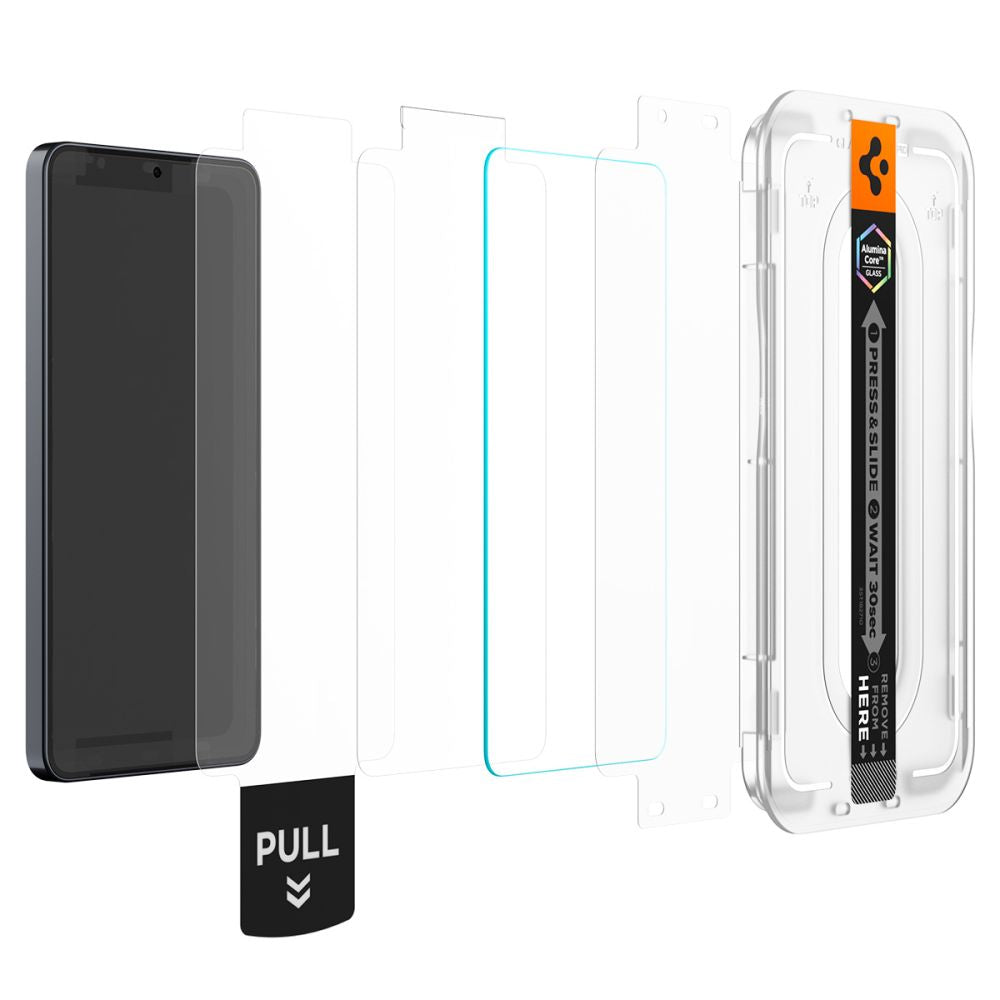 Front Cover Clear Screen Protector Spigen GlastR EZ FIT Pro HD Anti-Reflection for Samsung Galaxy S26 S942, 2-Pack AGL11092_2