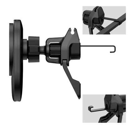 Tech-Protect V21 MagSafe Car Holder with 25W QI2.2 Inductive Charger for Cockpit/Windshield/Air Vent - Black_5