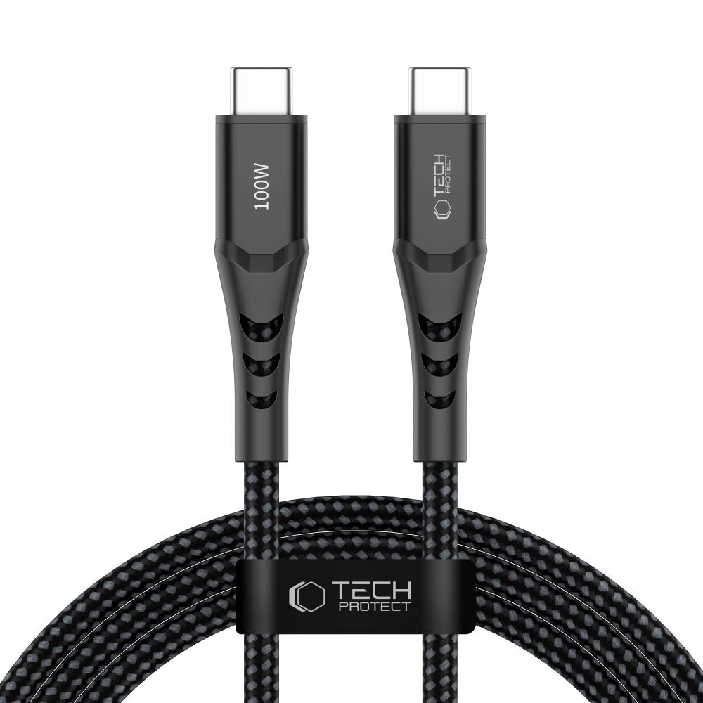 Tech-Protect Ultraboost UB11T USB-C / USB-C PD 100W / QC3.0 Cable 200 cm - Black_0