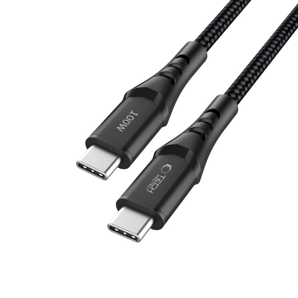 Tech-Protect Ultraboost UB11T USB-C / USB-C PD 100W / QC3.0 Cable 200 cm - Black_1