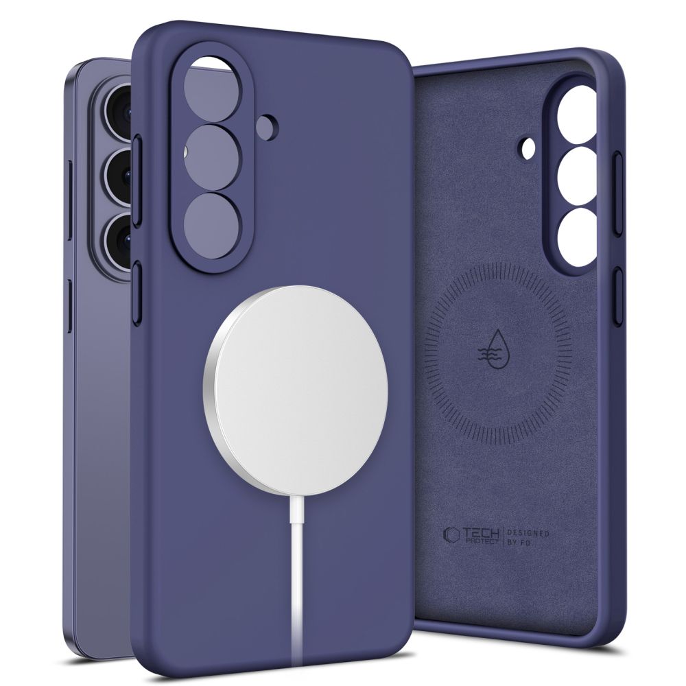Tech-Protect Silicone MagSafe Case for Samsung Galaxy S26 - Purple_0