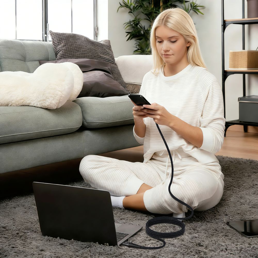 Tech-Protect Ultraboost UB11T USB-C / USB-C PD 240W / QC3.0 Cable 200 cm - Black_6